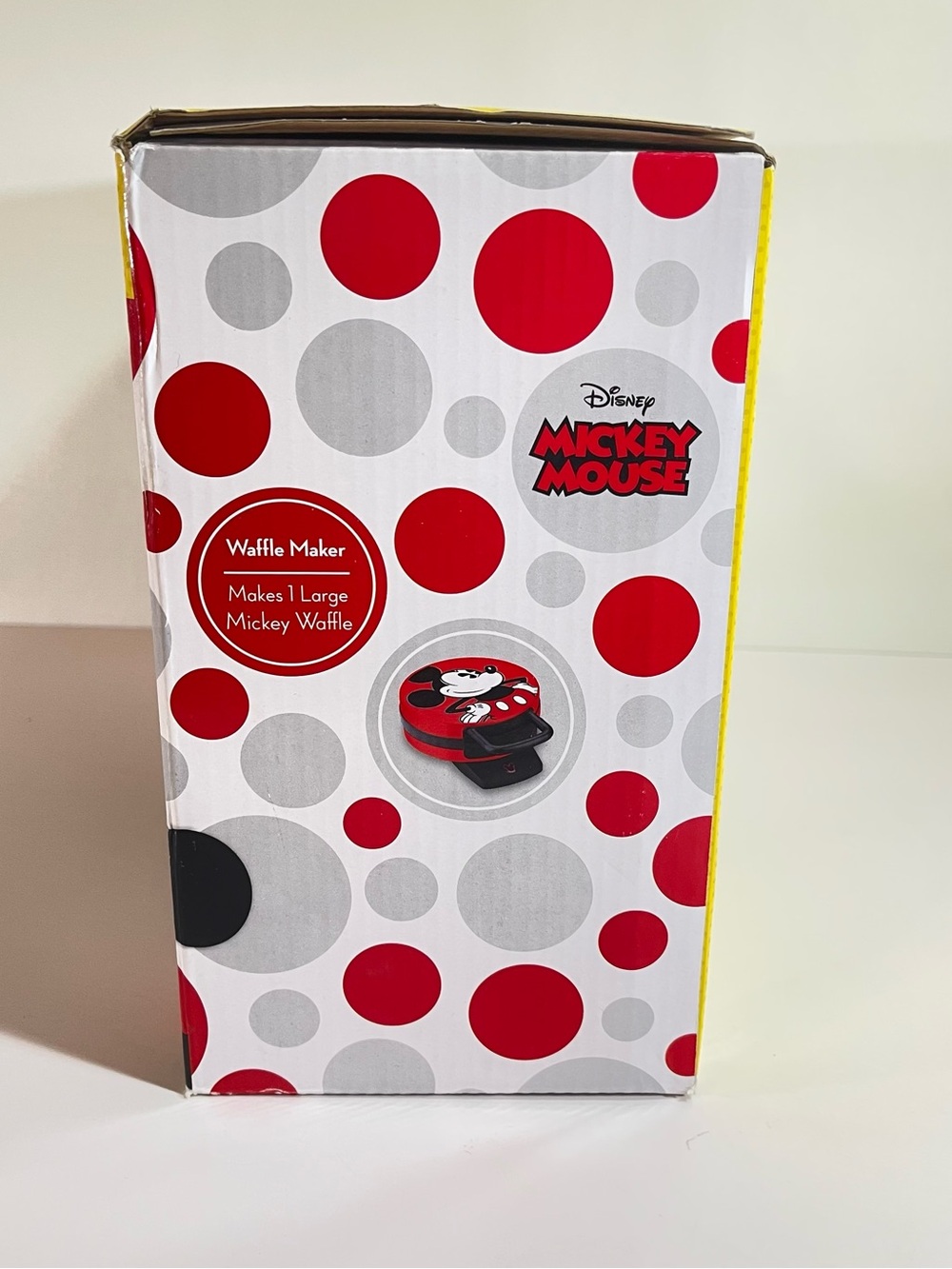 Disney Mickey Mouse 7.5 Inch Single Waffle Maker NIB Kitchen DCM12 Nonstick - Picture 2 of 10